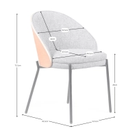 Earth Nordic Chair mit Baumwollkissen – Mobelarium