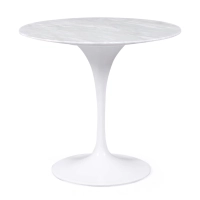Inspiratie Tulip 80Ø Design Tafel in Carrara Marmer - Meubeldesign