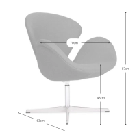 Inspirace z křesla Swan - Otočné křeslo - Designový nábytek