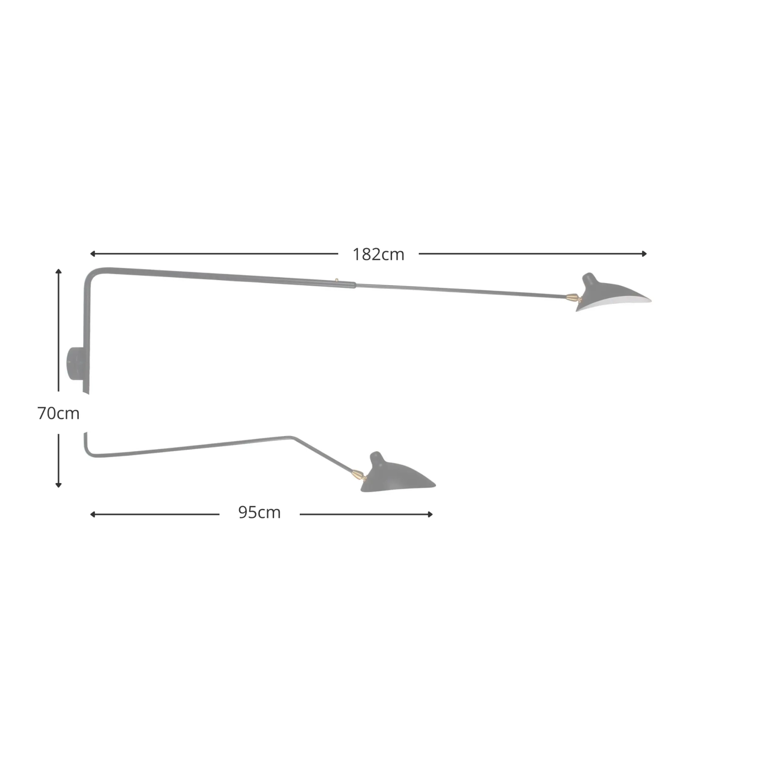 Vägglampa Mouille 2 armar - Vägglampor - Vägglampor - Vägglampor - Vägglampor - Vägglampor - Vägglampor - Vägglampor - Vägglampo