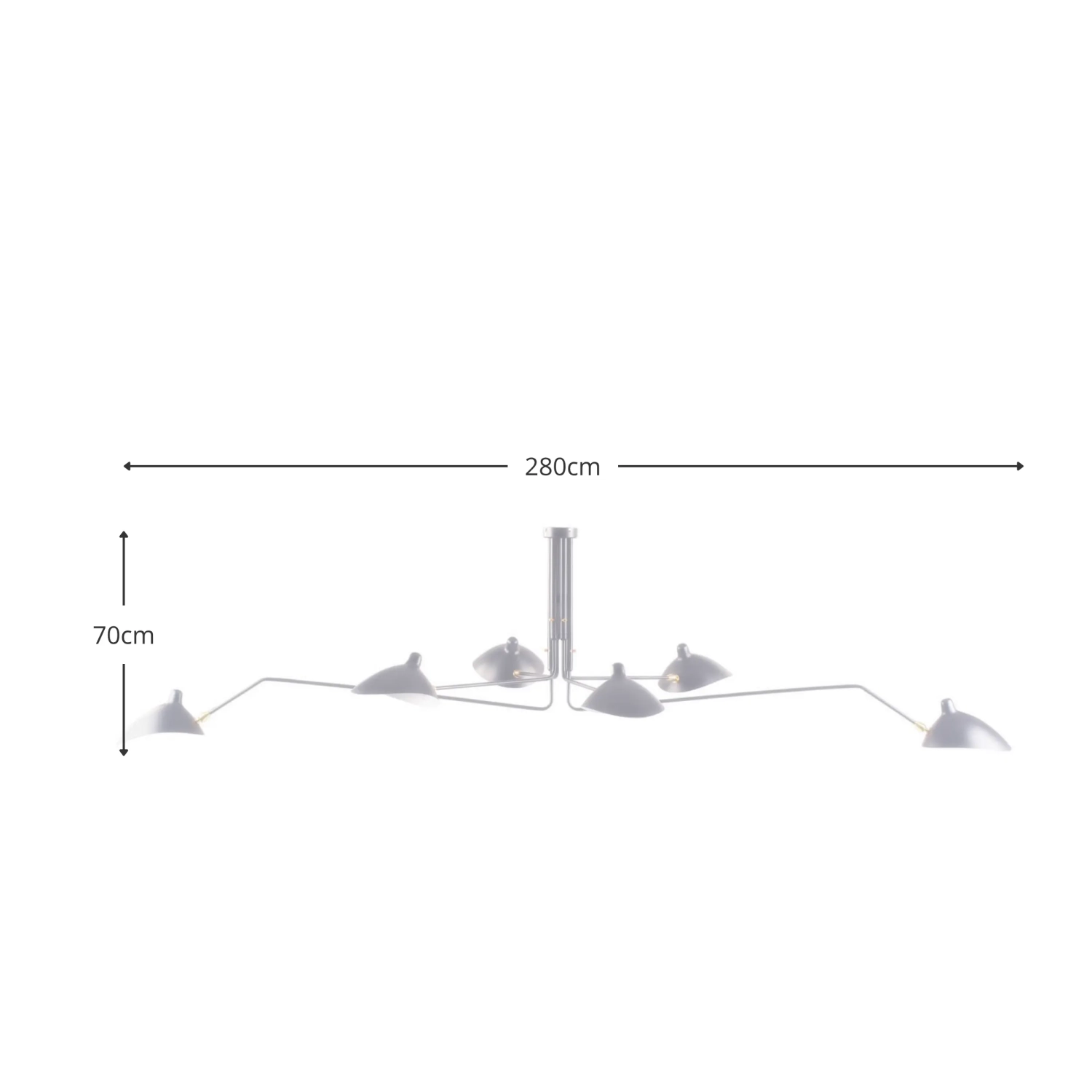 Hanglamp Mouille 6 armen - Plafondlampen - Plafondlampen Mobelarium
