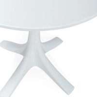 Runt matbord i polypropen (70 cm i diameter) – Designade utomhusbord