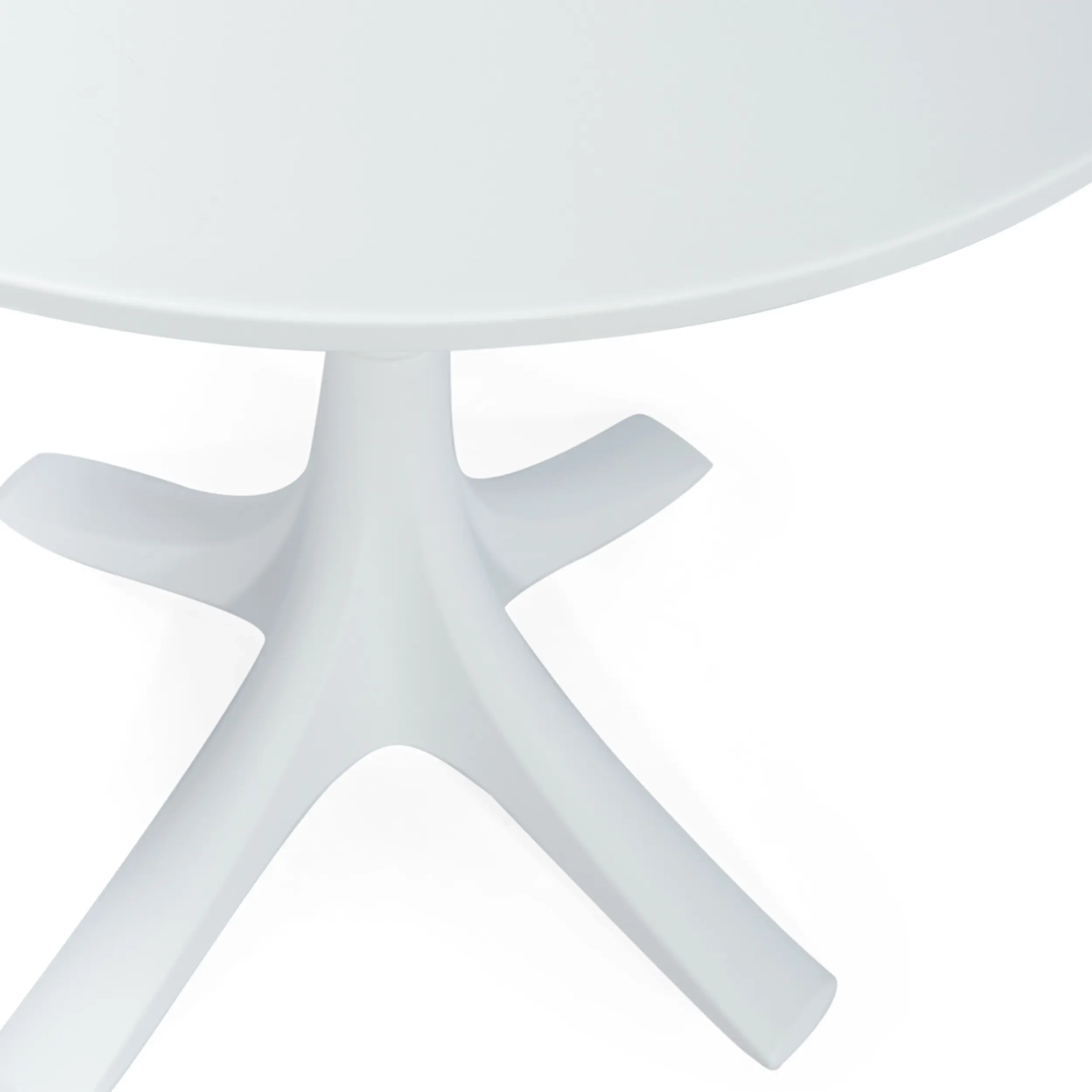 Runt matbord i polypropen (70 cm i diameter) – Designade utomhusbord