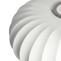 Witte stoffen hanglamp Ø 45 cm met segmentontwerp Kyoto