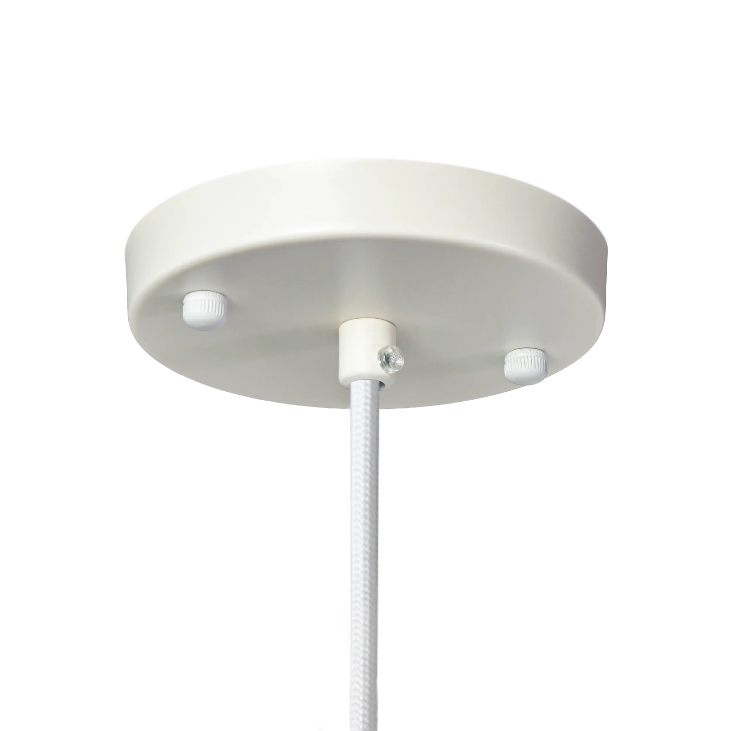 Witte stoffen hanglamp Ø 45 cm met segmentontwerp Kyoto