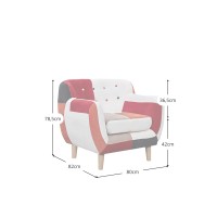 Patchwork verhoiltu Club sohva - Patchwork sohvat - Mueble Design - Mueble Design