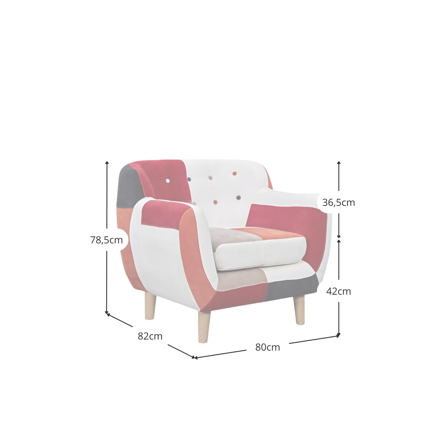 Patchworková čalouněná pohovka Club Sofa - Patchwork Sofas - Mobelarium