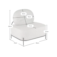 Economic Clair mukava sohva - Design sohvat - MuebleDesign