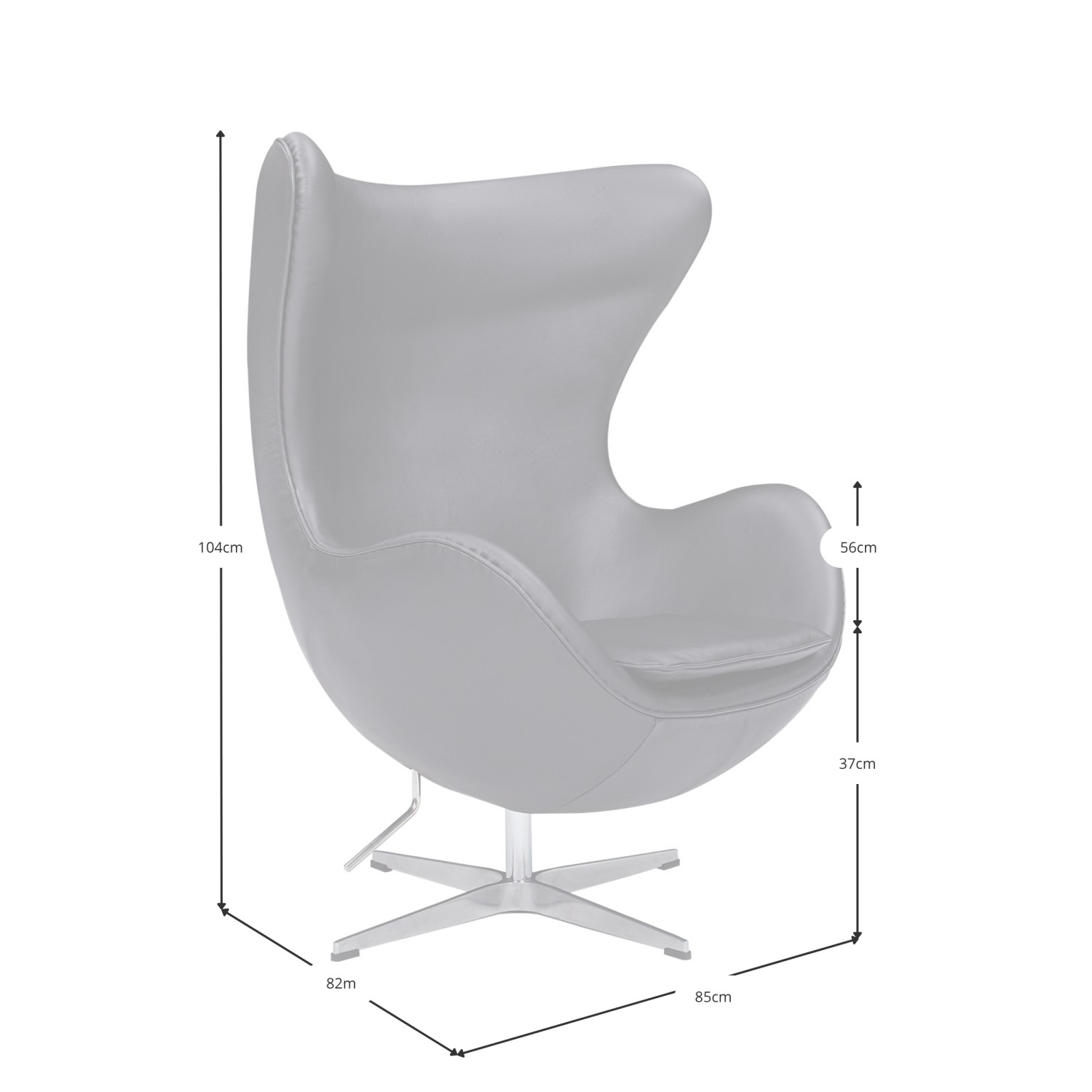 Inspiratie uit de Egg Chair - Premium moderne fauteuil - Design meubelen