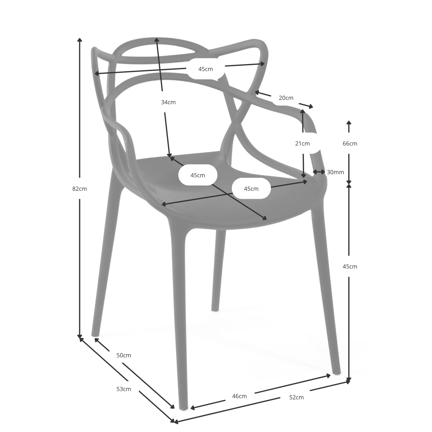 Moises Gartenstuhl aus Kunststoff - Designerstühle - Mobelarium