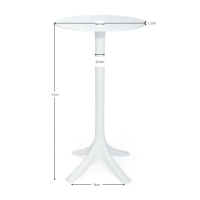 Barcelona högt utomhusbord, 60 cm i diameter – Designade utomhusbord