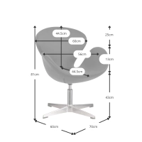 Swan stoelreplica - moderne fauteuils - designmeubels