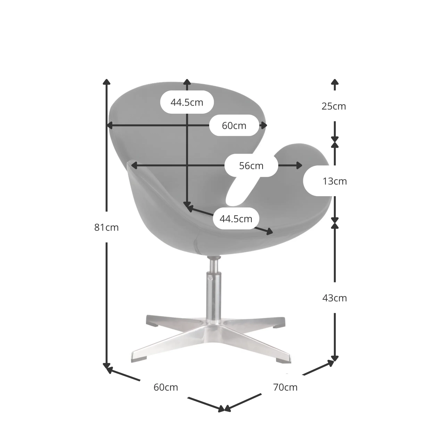 Swan stoelreplica - moderne fauteuils - designmeubels