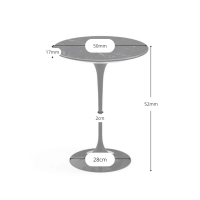 Tulip Bijzettafel - Marmeren Bijzettafels - Meubeldesign