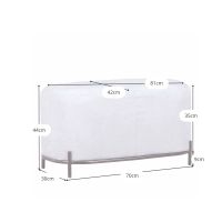 Voetsteun voor bank Clair - Ergonomische voetensteun - Mobelarium