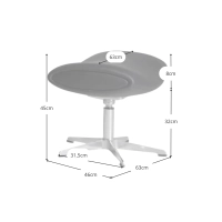 Inspiratie Imola Stoel met voetenbank - Fauteuils Meubeldesign