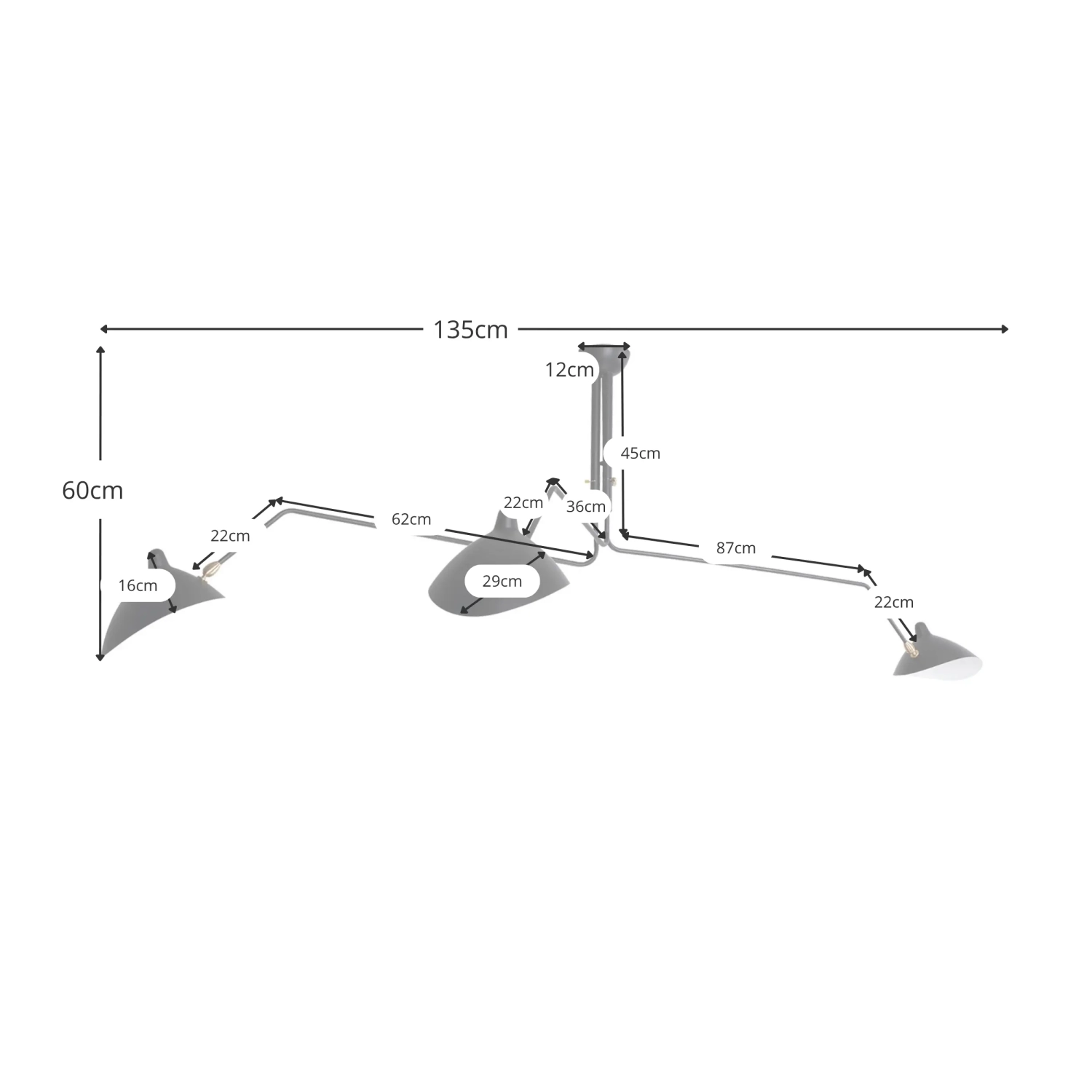 Lampe Mouille Pendant (Nachbildung) - LampenDesign furnmod