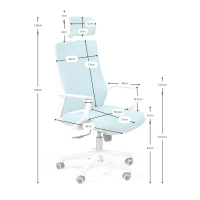 Ergonomische bureaustoel met hoofdsteun - Mobelarium