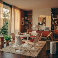 Owalny stół Tulip 199 cm Marmur Carrara | Saarinen Design dla luksusowych jadalni