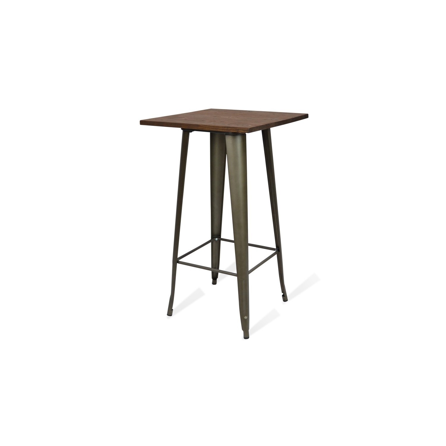 Mesa industrial Alta Bistro Dark Legs Antique