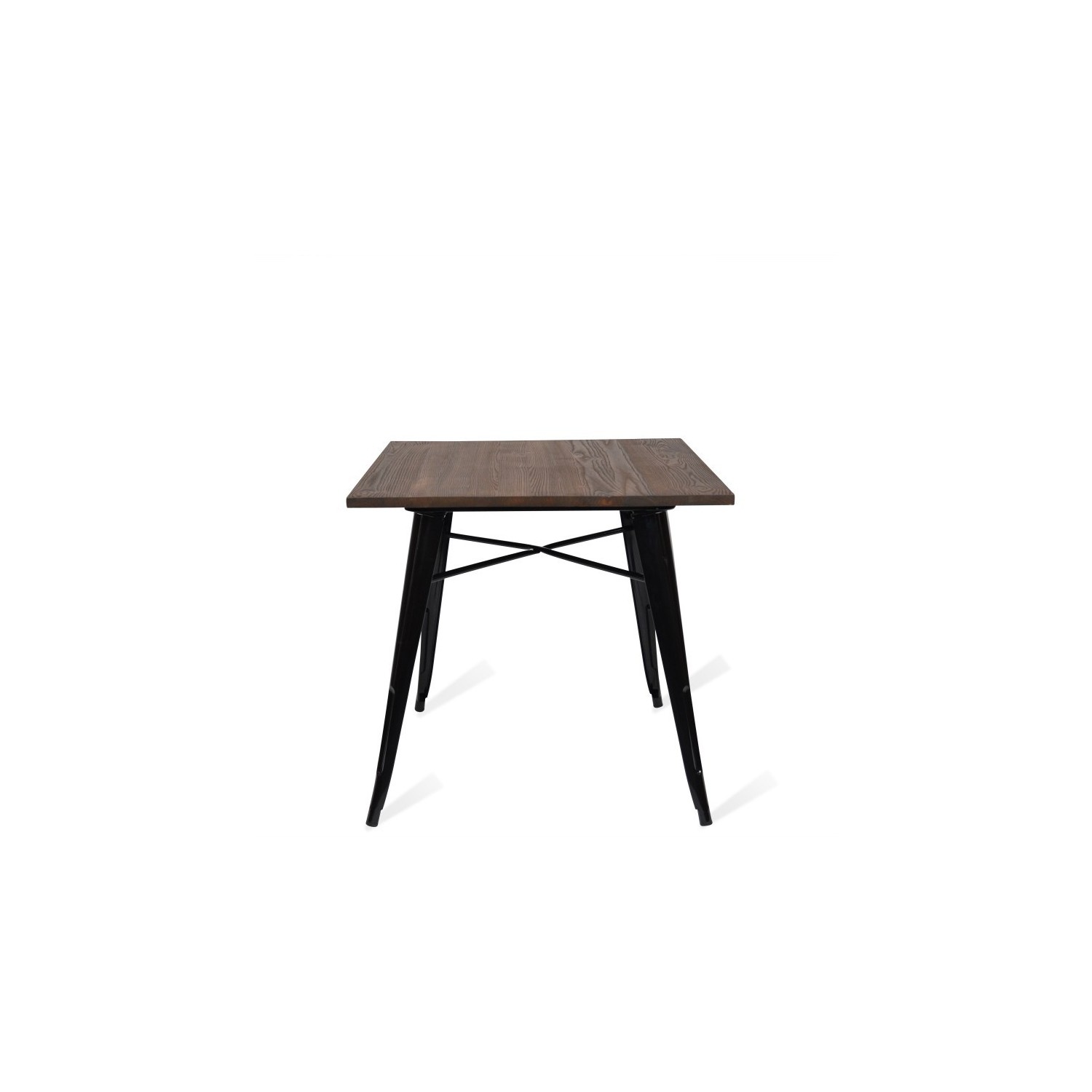 Industriellt bord Bistro Dark Legs Black