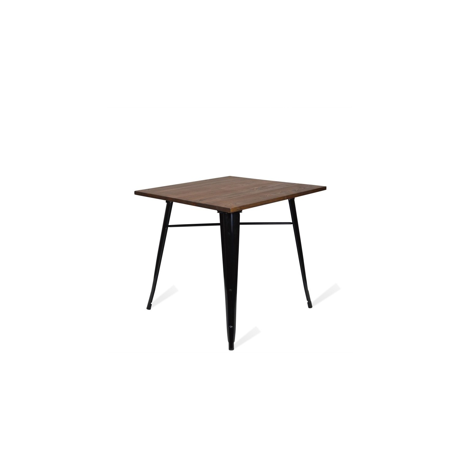 Mesa industrial Bistro Dark Legs Black