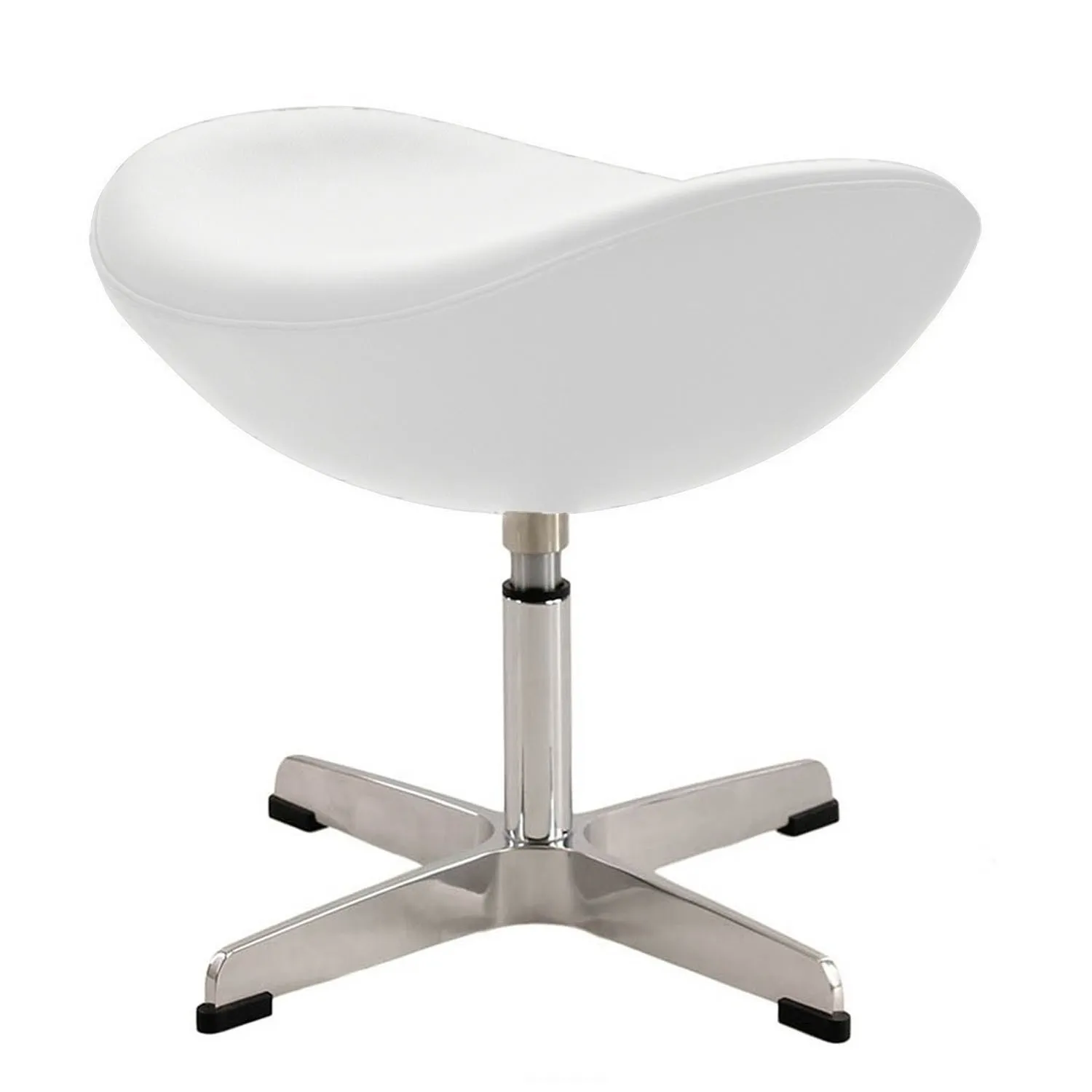 Ottoman des Egg stuhl aus Leder von Designer Arne Jacobsen