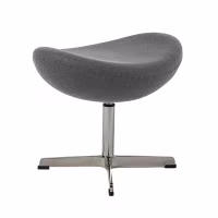 Egg Chair mit Fußstütze asu Kaschmir