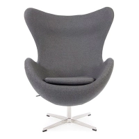 Replica Egg Chair con poggiapiedi del designer Arne Jacobsen