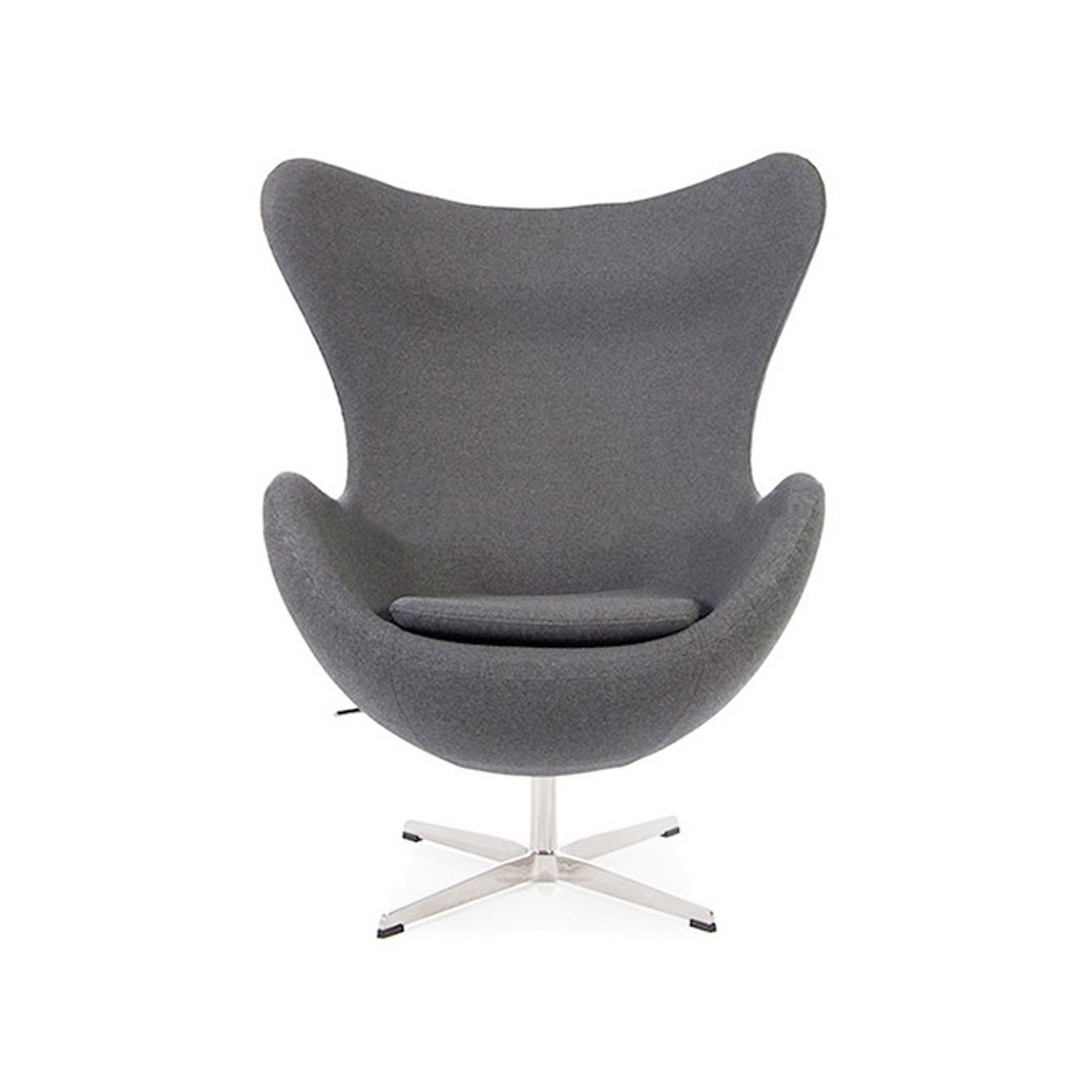 Replika židle na vejce s podnožkou od designéra Arne Jacobsen