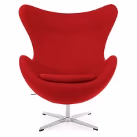Arne Jacobsen Replica Egg -tuoli ja jalkatuki