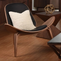 Shell Ch07 chair replica in walnut wood