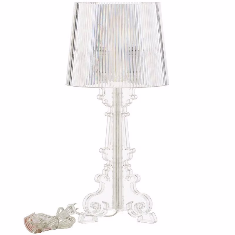 Candeeiro de mesa em metacrilato transparente Burgo