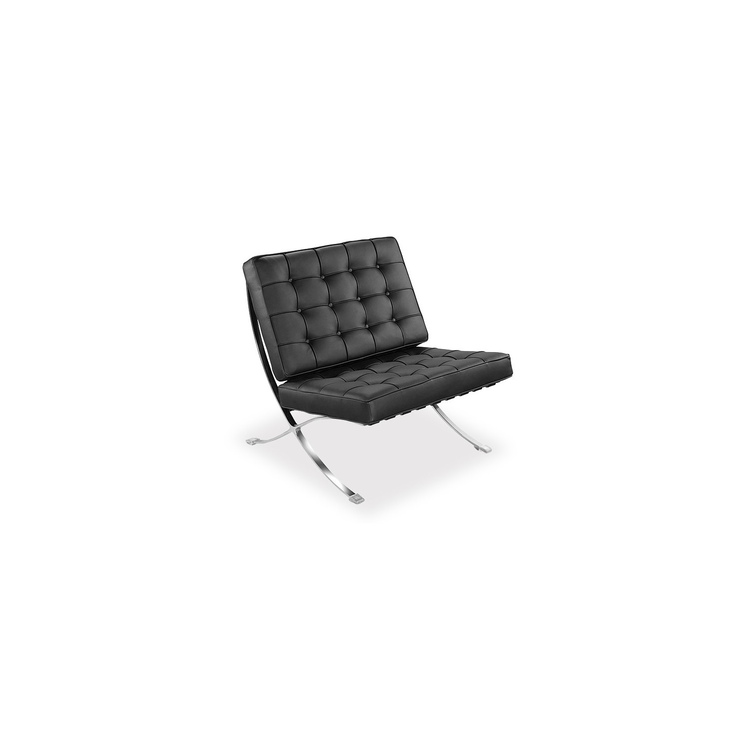 Barcelona tuoli keinonahka jalkatuella