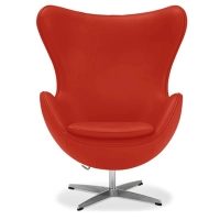 Replica lederen Egg Chair van ontwerper Arne Jacobsen