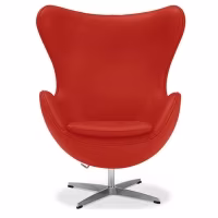Sessel Egg Chair aus Premium Leder