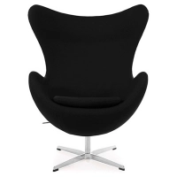 Replica Egg Chair com Apoio para os Pés da designer Arne Jacobsen