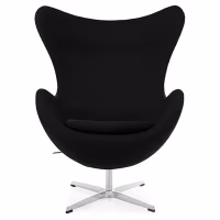 Egg Chair mit Fußstütze asu Kaschmir