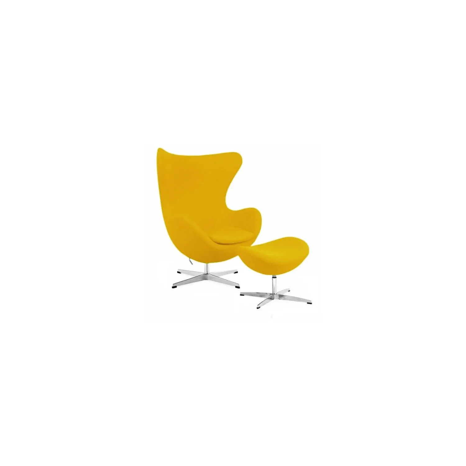 Replica Egg Chair met voetensteun van ontwerper Arne Jacobsen