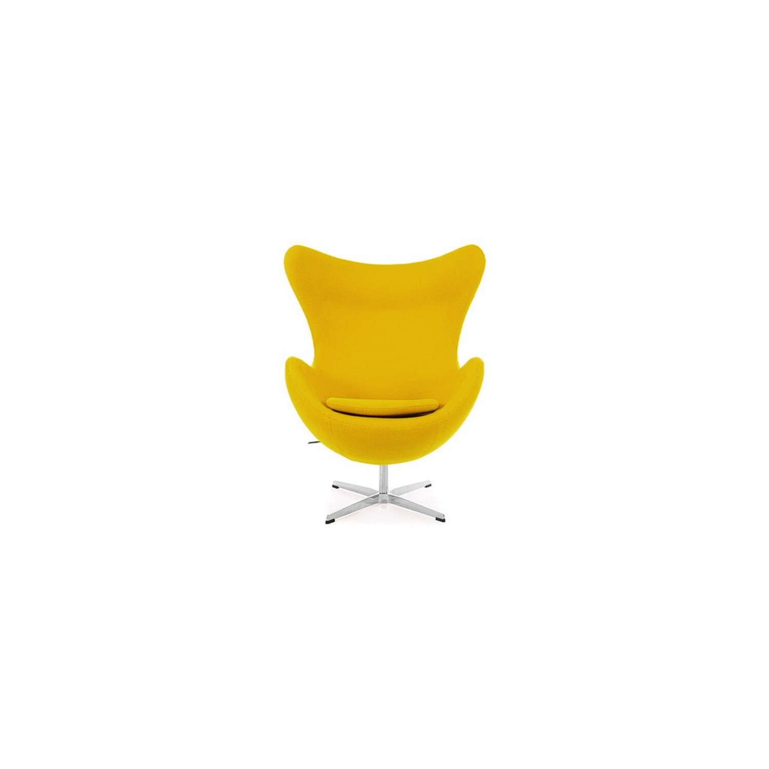 Replika krzesła jajko z podnóżkiem autorstwa projektanta Arne Jacobsen