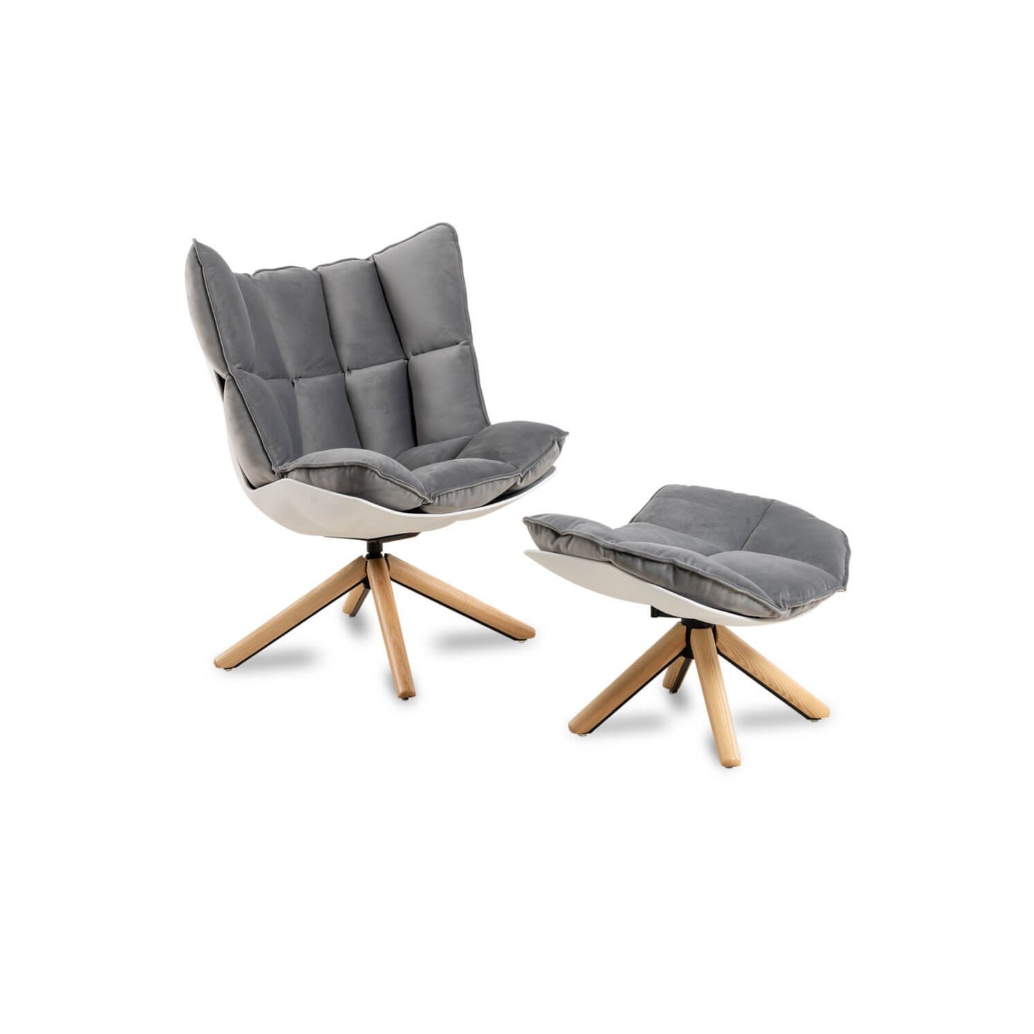 Replika designového křesla Husk Křeslo s podnožkou od skvělé designérky Patricie Urquioly