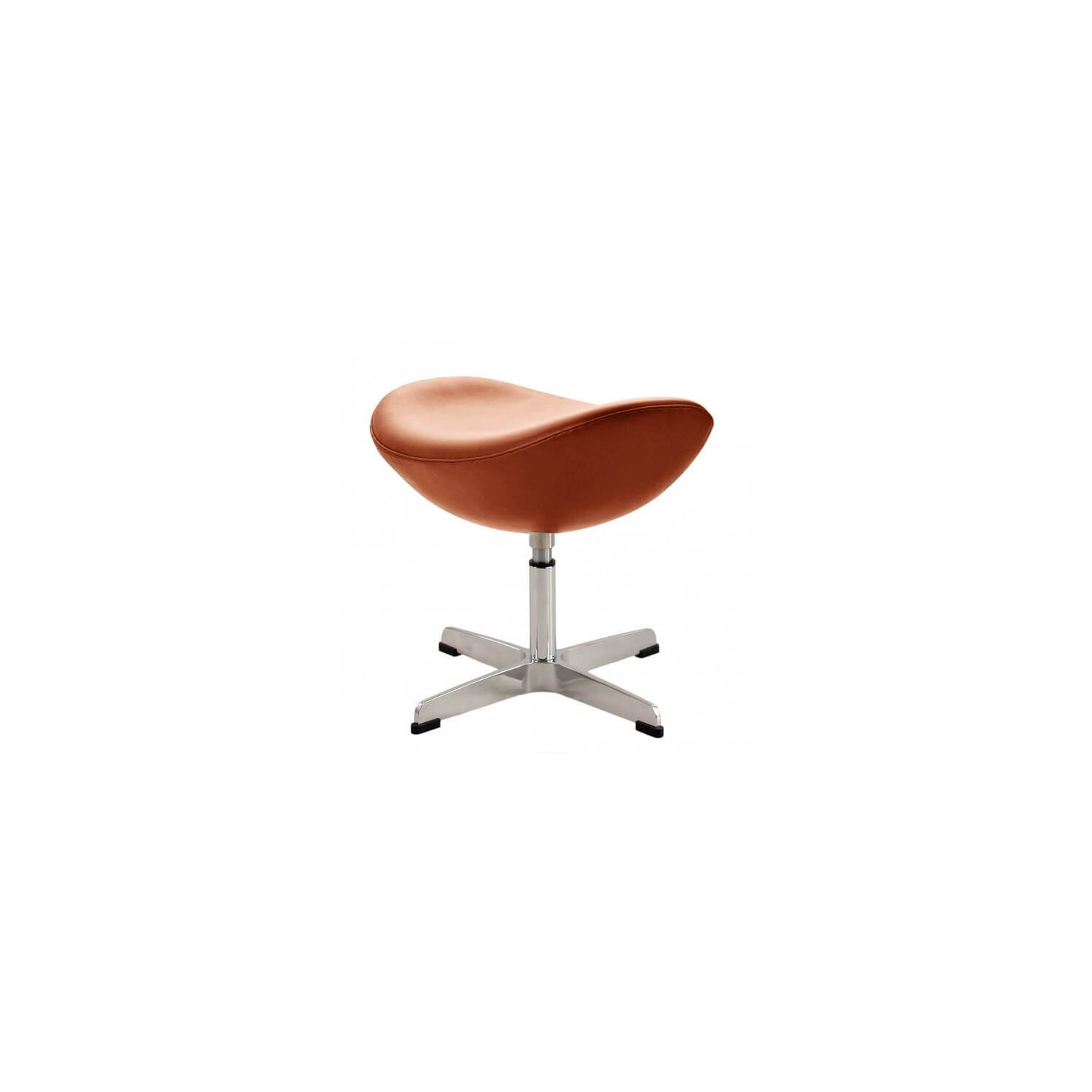 Ottoman Replica of the Leather Egg Chair by designer Arne Jacobsen