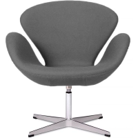 Réplica de la silla Swan en cachemir de Arne Jacobsen