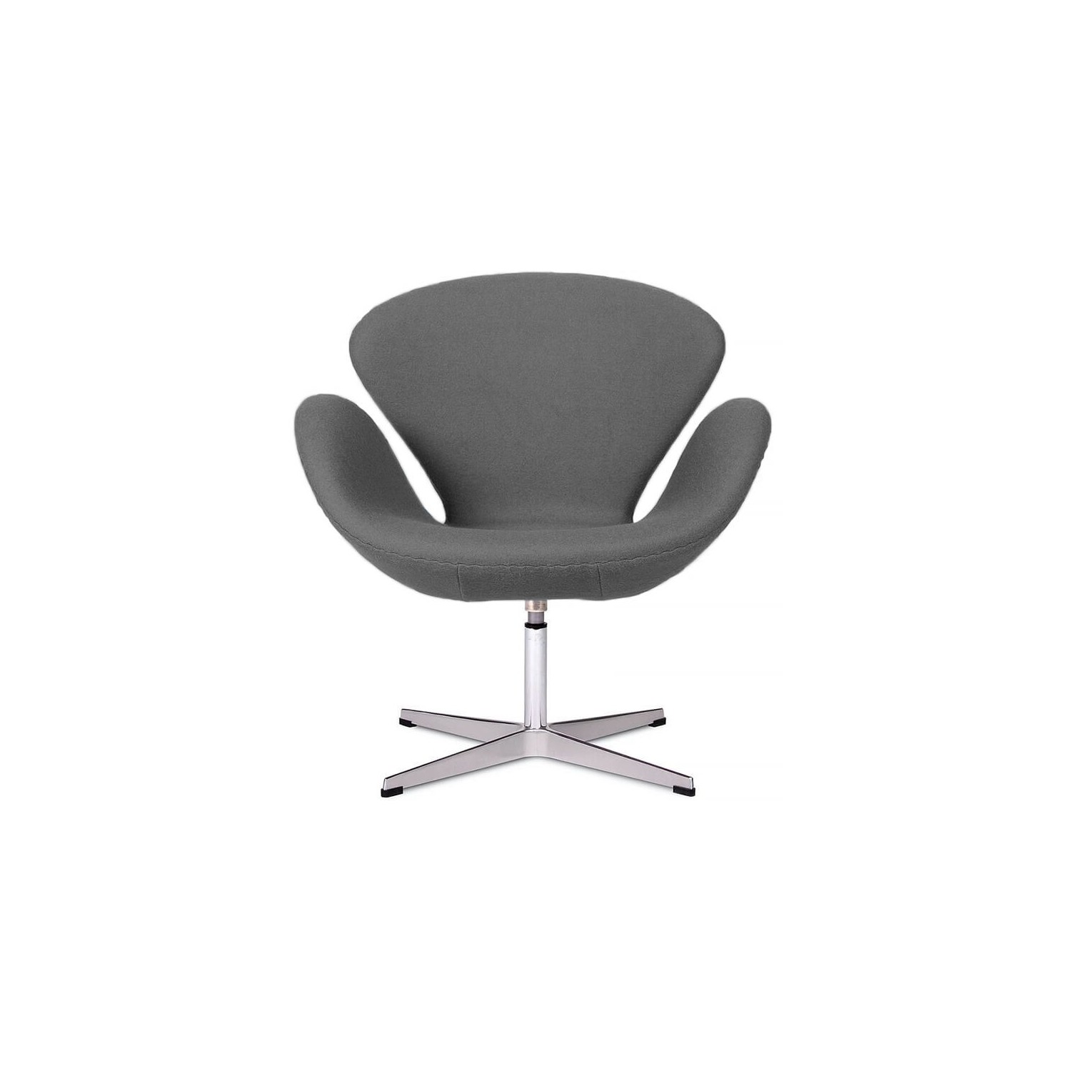 Réplica de la silla Swan en cachemir de Arne Jacobsen