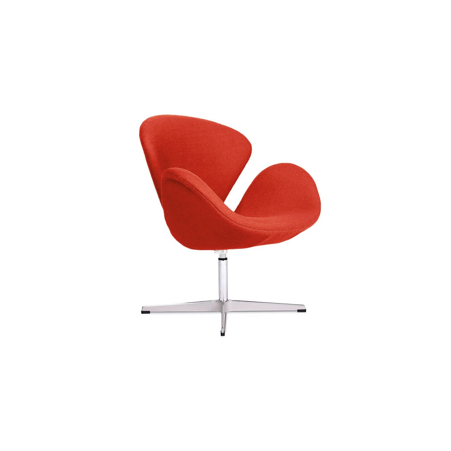 Réplica de la silla Swan en cachemir de Arne Jacobsen