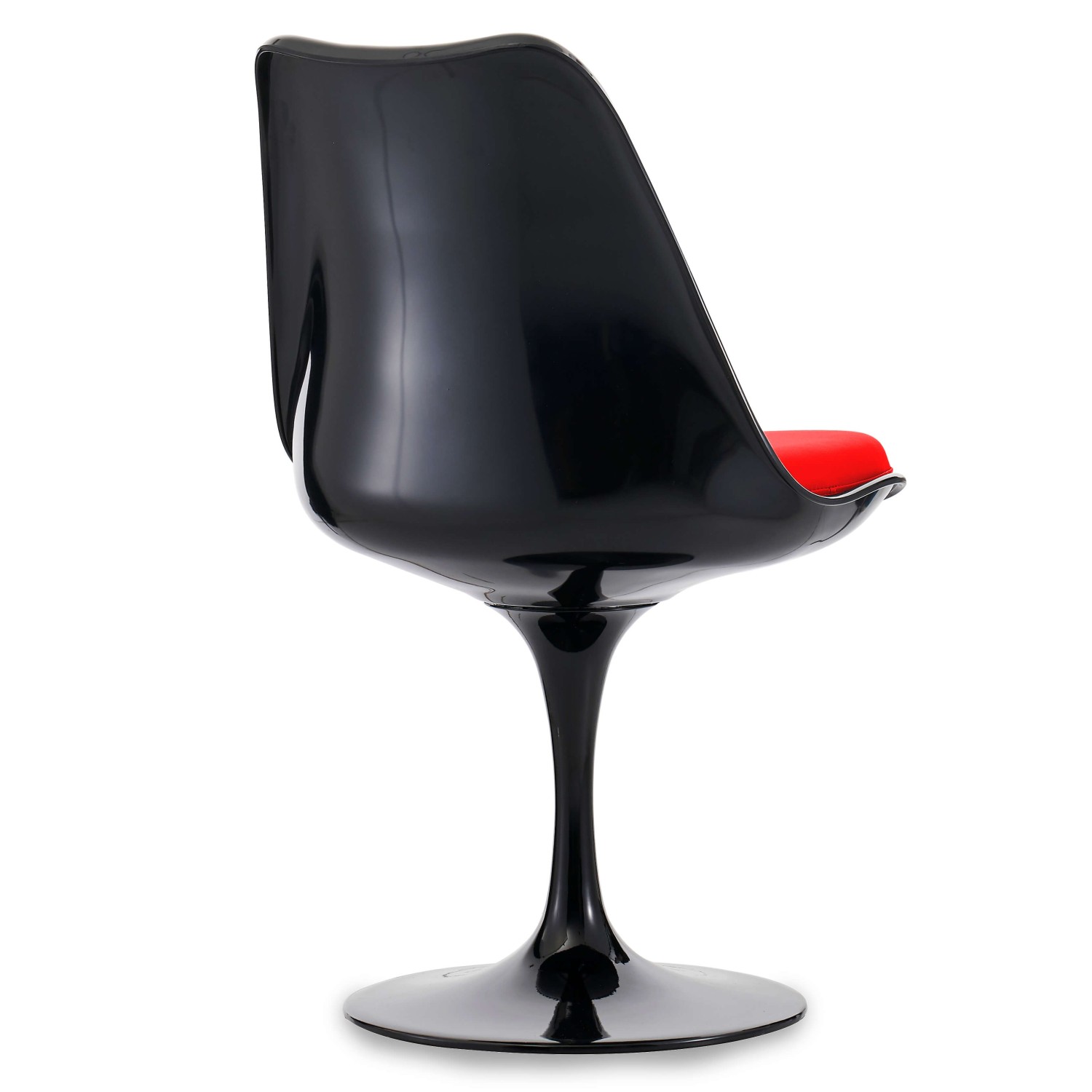 Replik des Tulip Chair alles Schwarz des berühmten Designers Eero Saarinen