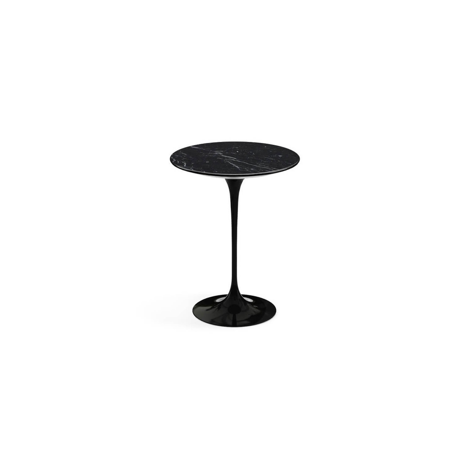 Table d'appoint tulipe en marbre Marquina