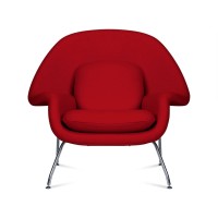 Replica van de Womb Chair door ontwerper Eero Saarinen