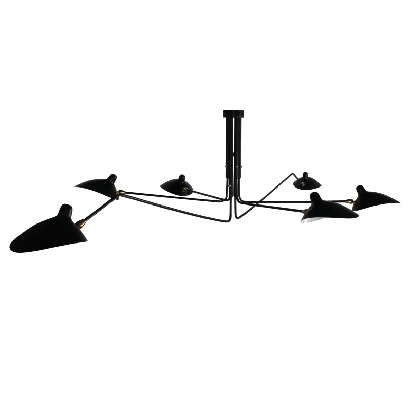 Inspiração Lâmpada Mouille Pendant 6 Arms
