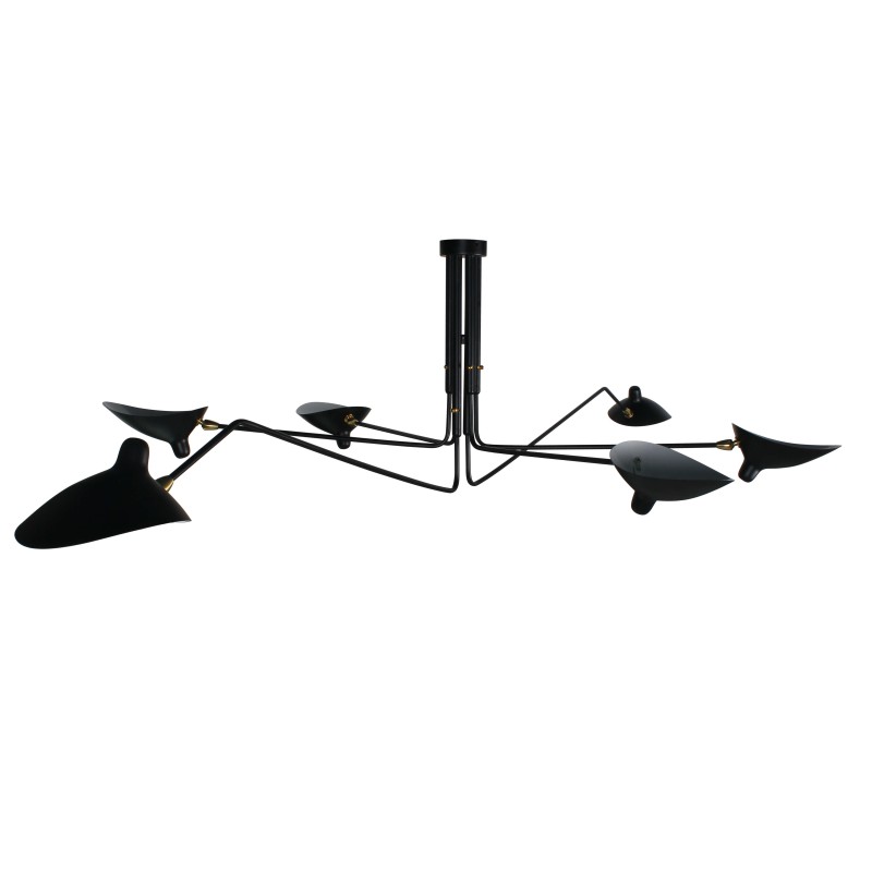 Inspiração Lâmpada Mouille Pendant 6 Arms